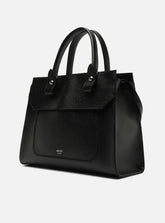 BOLSA TOTE PRETA GRANDE DETALHE CAMURÇA A 50023 0786 0001 AREZZO